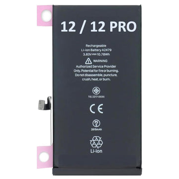 Batterie pour iPhone 12 Pro 2815 mAh Batterie de Remplacement Polymère Li-ION avec Kit d'Outils de Remplacement et Instructions